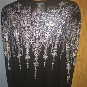 Vocal cardigan style sweater